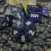 Sage's Portal Warp Stones Purple and Black Metal DND Dice 7 Piece Polyhedral Dice Set for DND TTRPG Dungeons and Dragons Pathfinder (White Dwarf Star) view 4