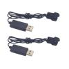ELBFAE SYMA X23 X23W Four Axis Aircraft Remote Control Drone Lithium Battery USB Charger (2PCS), ELBFAE666 view 1