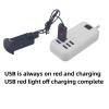 ELBFAE SYMA X23 X23W Four Axis Aircraft Remote Control Drone Lithium Battery USB Charger (2PCS), ELBFAE666 view 2