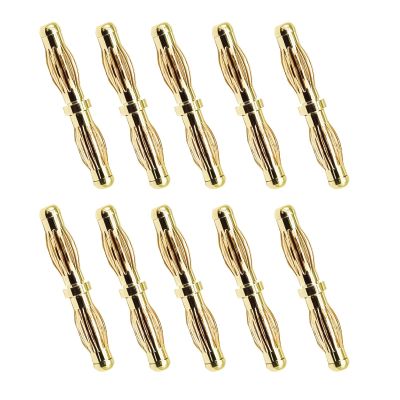 10pcs 4MM Male to 4MM Male Banana Bullet Plug Adapter for RC Car Boat FPV ESC Motor