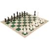 GAENZA New Portable Travel Chess Set, Roll-Up Chess Board, Plastic Chess Piece, Includes Extra Queens and Carry Bag, Classic Chess Toys view 1