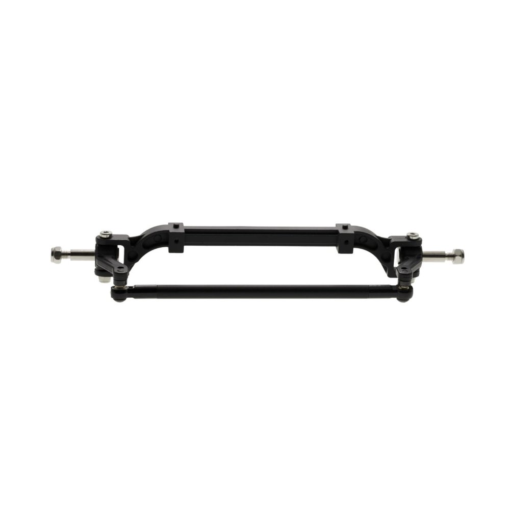 Alloy Front Steering Rod Link Pole Wheel Axle RC Tractor Truck Front Axle Alloy Front End Steering Axle Upgrade Parts for Tamiya 1/14 Tractor Truck