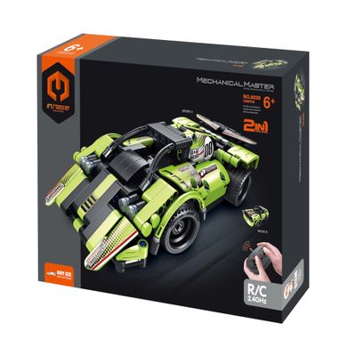 Dakott STEM Car Toy Building Toy Gift for Age 6+, Remote Control 2in1 Sports Car Building Block Take Apart Toy, 335 Pcs DIY Building Kit, Learning Engineering Construction R/C Toys