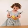 Spoondrift 100% Food Grade Silicone Slip-Proof Suction Bear Shaped Bowl | BPA-Free | Non-Toxic | For Toddler Meal Time, Choose From 3 Colors (Mustard) view 2