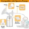 10pcs Pump Parts Set, 2pc Backflow Protector 2pcs Tubing 2pcs Membrane and 4pcs Duckbill Valves, Replacement Breast Pump Parts for Spectra S1/S2/9 Plus view 2
