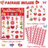 WEIEN Valentine's Day Bingo for Kids, Adults, 24 Players for Family/School Classroom Large Group, Party, Treats, School Classroom Group Games, Family Activity, Valentines Party Favors Supplies view 3