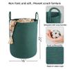 XUANGUO Cotton Rope Laundry Basket Hamper for Clothes Woven Storage Basket for Living Room Bedroom Boho Tall Rope Baskets for Blanket Toys Pillow Towels Baby Nursery Hamper Bin Large dark green view 2