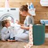 XUANGUO Cotton Rope Laundry Basket Hamper for Clothes Woven Storage Basket for Living Room Bedroom Boho Tall Rope Baskets for Blanket Toys Pillow Towels Baby Nursery Hamper Bin Large dark green view 4