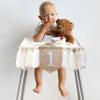 1st Birthday High Chair Banner - White Tassel Theme Banner For Girl - First Birthday Party Banner - White Fringe Wood Bead High Chair Wreath- Wall Hangings Decorative for Kids Bedroom Nursery Party Holiday Classroom Decoration (white) view 3