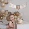 1st Birthday High Chair Banner - White Tassel Theme Banner For Girl - First Birthday Party Banner - White Fringe Wood Bead High Chair Wreath- Wall Hangings Decorative for Kids Bedroom Nursery Party Holiday Classroom Decoration (white) view 4