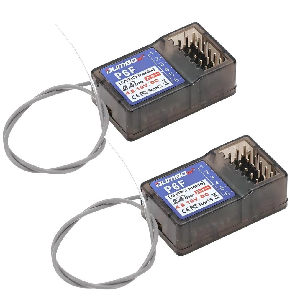 (2 PCS) DUMBORC P6F Receiver RC Remote Receiver for RC Cars