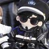 niannyyhouse 20cm Doll Clothes Hat Coat Shirt Pants Tie Belt Shoes Black and White Uniform Sets 8in Plush Doll Accessories (White) view 4