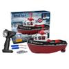 Lllunimon RC Boat Remote Control Tugboat 1/72 2.4Ghz Simulation High-Speed Racing Boat Ship Model Gift RTR Version,Black,Battery*2 view 1