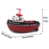 Lllunimon RC Boat Remote Control Tugboat 1/72 2.4Ghz Simulation High-Speed Racing Boat Ship Model Gift RTR Version,Black,Battery*2 view 2