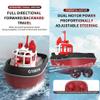 Lllunimon RC Boat Remote Control Tugboat 1/72 2.4Ghz Simulation High-Speed Racing Boat Ship Model Gift RTR Version,Black,Battery*2 view 4
