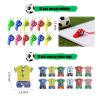 XIPEGPA 146 PCS Soccer Party Favors Soccer Birthday Party Supplies with Soccer Themed Bags Erasers Whistle Stickers Slap Bracelets Keychains for Football Sport Party Favors Goodie Bags Decorations view 3