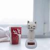 AGYTBG Solar Powered Cat Bobble Head Toy-Cute Swinging Solar Car Toy-Solar Powered Car Dashboard Interior Decoration Desktop Ornaments Dancing Toy (White) view 2