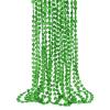 ZZYFGH 12 Pcs Shamrock Necklaces Bulk St Patricks Day Beads Necklace, Plastic Shamrock Necklaces Bulk, 33" 7mm Green Clover-Shaped Beads Necklace for St. Patrick's Day Party Favors Decorations Gift Supplies Women Men view 1
