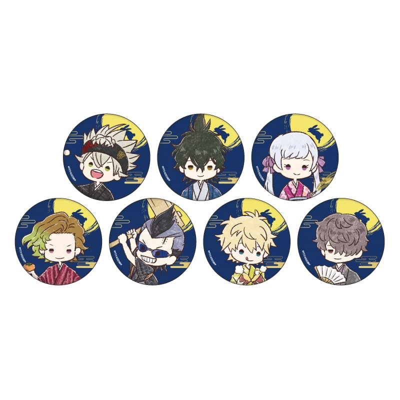 Black Clover The Magic Emperor's Sword 11 Moon Viewing Version (Graff Art Illustration) Can Badge Box of 7