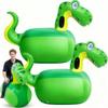 Hiboom 2 Pcs Giant Inflatable Hopping Toys 51 Inch Bouncer Animal Toys Ride on Animal Bouncy on Hopping Hopper Toy for Birthday Party Gifts Supplies(Dinosaur) view 1