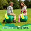 Hiboom 2 Pcs Giant Inflatable Hopping Toys 51 Inch Bouncer Animal Toys Ride on Animal Bouncy on Hopping Hopper Toy for Birthday Party Gifts Supplies(Dinosaur) view 3