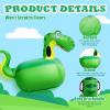 Hiboom 2 Pcs Giant Inflatable Hopping Toys 51 Inch Bouncer Animal Toys Ride on Animal Bouncy on Hopping Hopper Toy for Birthday Party Gifts Supplies(Dinosaur) view 4