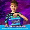 Bryte Slime Kit - Multicolor, Ages 8-12 - DIY Kit with Space Theme, Glow Dark, Cosmic Glitter Texture Add-Ins view 3