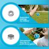 Hksod Yoyos Dual Purpose Yoyo Professional, Responsive YoYo for Beginners, with Extra Unresponsive yo yo Bearing, Metal yoyos Glove, Bag + 10 Yo-Yo Strings (Blue Silver) view 4