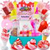 Bryte Froyo Candy Slime Kit, Make Your Own Ice Cream, Strawberry Donuts, Frozen Pink Vanilla Yogurt, and Popsicles, Fun Sensory DIY Birthday Gifts for Girls Kids Ages 7-12 yrs - Candy Slime for Kids view 1