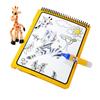 Art and Fun Water Pen Safari Colouring Book, Giraffe 9 cm, Water Brush, 4 Magic Pages, Each 17 x 19 cm, from 3 Years view 3