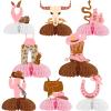 8 Pieces Cowgirl Honeycomb Centerpieces, Pink Wild West Hats Scarf Boots Horseshoes Table Toppers, First Rodeo Western Theme Baby Shower Birthday Bachelorette Party Decorations Supplies view 1