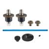 1/18 RC Car Metal Differential Kit 38T Gear 17T Gear Differential Carrier Drive Shaft Steering Hub Differential Gears Worn Gear for WLtoys A949 A959 A969 A979 K929 A959-B A969-B A979-B K929-B RC Car view 1