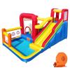 Hongcoral Bounce House, Inflatable Bounce Castle with Blower for Kids, Blow Up Jumping Bouncer with Slide, Climbing Wall, Obstacles, Trampoline, Ball Pit Pool for Indoor Outdoor view 1