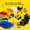 BroTex Wheels and Axles Sets with Steering Wheels& &Windshield&Traffic Light, Over 400pcs Classic Bricks Pieces and Car Parts Kits, Basic Bulk Building Blocks Vehicles with Tires view 2