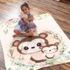 Cute Monkey Mommy and Baby Custom Blanket, Blankets Personalized, Custom Blanket with Name, Gifts for Her, Throw Blanket Gift for Infant (40"X30") XSmall Size for Toddler view 4