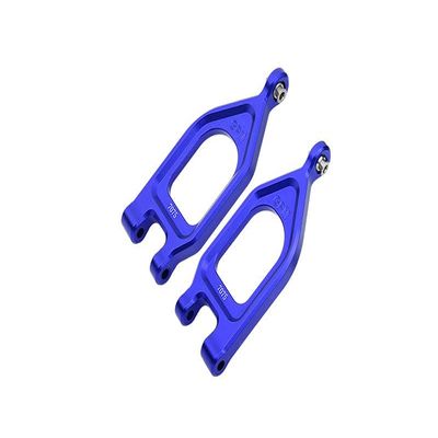 Aluminum 7075 Front Upper Suspension Arms for Arrma 1/10 Gorgon 4X2 Mega 550 Brushed Monster Truck-ARA3230 Upgrade Parts - Blue