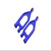Aluminum 7075 Front Upper Suspension Arms for Arrma 1/10 Gorgon 4X2 Mega 550 Brushed Monster Truck-ARA3230 Upgrade Parts - Blue view 1
