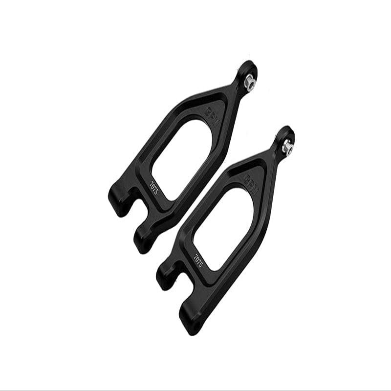 Aluminum 7075 Front Upper Suspension Arms for Arrma 1/10 Gorgon 4X2 Mega 550 Brushed Monster Truck-ARA3230 Upgrade Parts - Black
