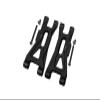 Aluminum 7075 Front Lower Suspension Arms for Arrma 1/10 Gorgon 4X2 Mega 550 Brushed Monster Truck-ARA3230 Upgrade Parts - Black view 1