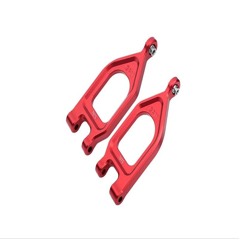 Aluminum 7075 Front Upper Suspension Arms for Arrma 1/10 Gorgon 4X2 Mega 550 Brushed Monster Truck-ARA3230 Upgrade Parts - Red