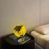 Bacacoo Floating Globe Lamp, 6" World Geographic Globes Gold Magnetic Floating Levitating Globe 360 Rotating for Home Office Desk Decor Creative Birthday Gifts view 2