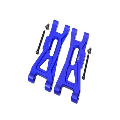 Aluminum 7075 Front Lower Suspension Arms for Arrma 1/10 Gorgon 4X2 Mega 550 Brushed Monster Truck-ARA3230 Upgrade Parts - Blue