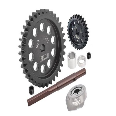 40Cr Carbon Steel M1.5 Spur Gear 35T + Motor Gear 27T for 1:5 Traxxas X Maxx 6S / X Maxx 8S / XRT 8S Monster Truck Upgrades