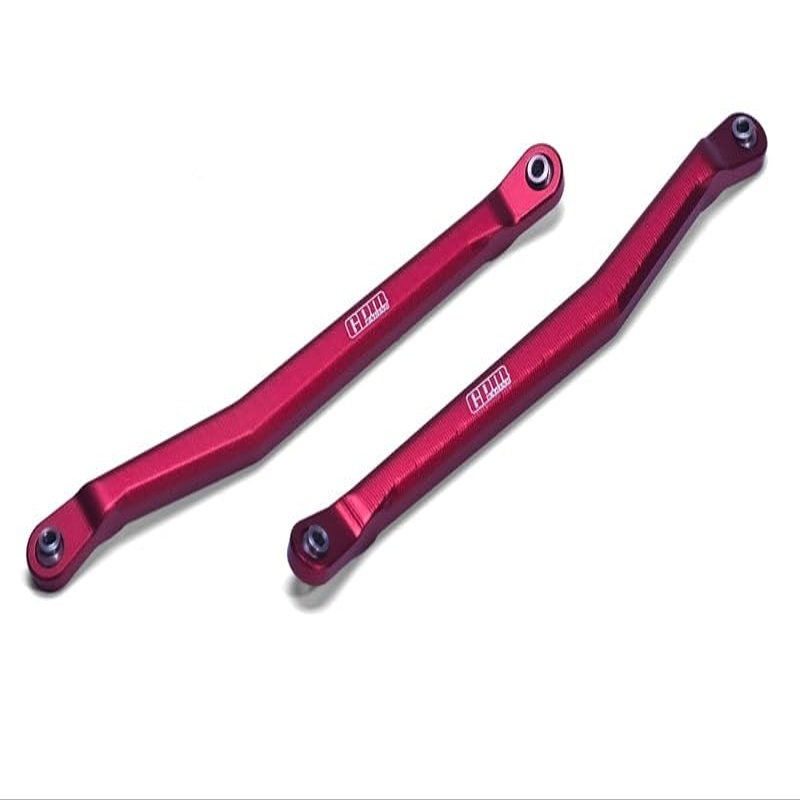 Aluminum 6061 Rear Chassis Links for Axial 1:10 Yeti 4WD Rock Racer Upgrade Parts - Red