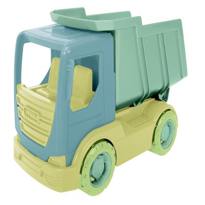 Wader 43000-RePlay Tech Truck, Tipper Truck with Sturdy Steel Axles, Approximately 23 cm Tall Made of Recycled Plastic, from 1 Year, 43000