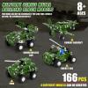 BESTYMXY Model Building Kits, Metal Military Toys Model Kit, 4 in1 Building Sets for Boys Age 8-12, Military Vehicles & Aircraft STEM Building Toys Metal Model view 2