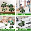 BESTYMXY Model Building Kits, Metal Military Toys Model Kit, 4 in1 Building Sets for Boys Age 8-12, Military Vehicles & Aircraft STEM Building Toys Metal Model view 4