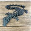 Munnygrubbers - XL 26" Crystal Dragon Fidget Toy - Heavy Duty - 3D Printed Flexible Articulating Dragon Plastic Collectible Figurine - Surprise Egg Compatible - (Magic Blue Dragon) view 1