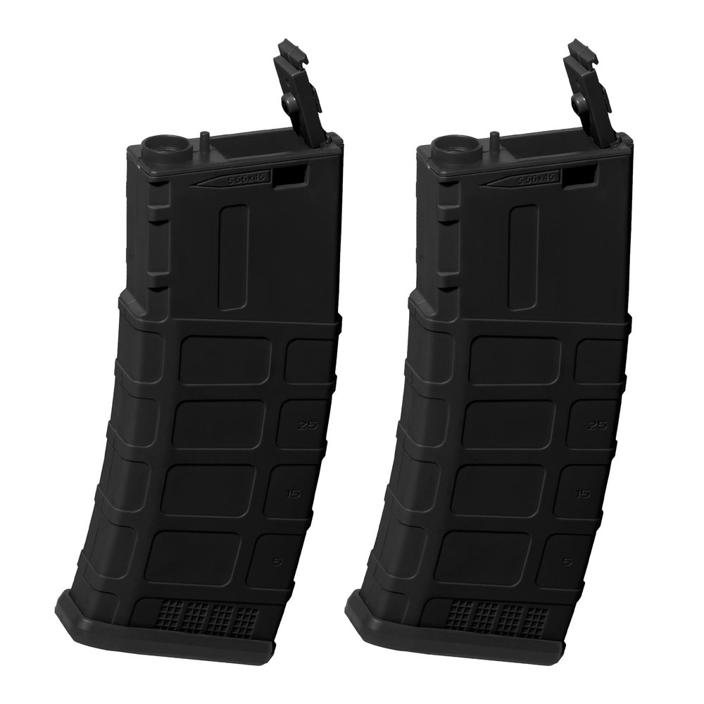 EMERBU AR Gel Splat Blaster Electric Magazine of EMERBU Pro Series(2pcs) - for Ages 15+(Black)