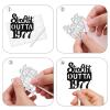 18pcs Black Glitter Dessert Cupcake Pick for Straight Outta 1977 Legend Since 1977 Theme Decor Supplies Men Happy 49th Birthday Party Decoration view 4